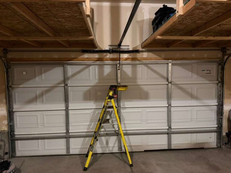 Finished garage door in Monument